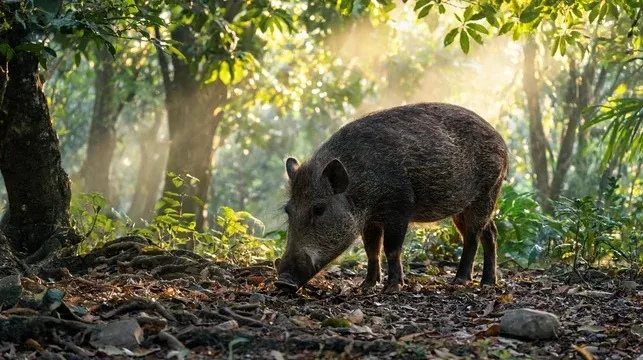Wild boar in Sri Lanka